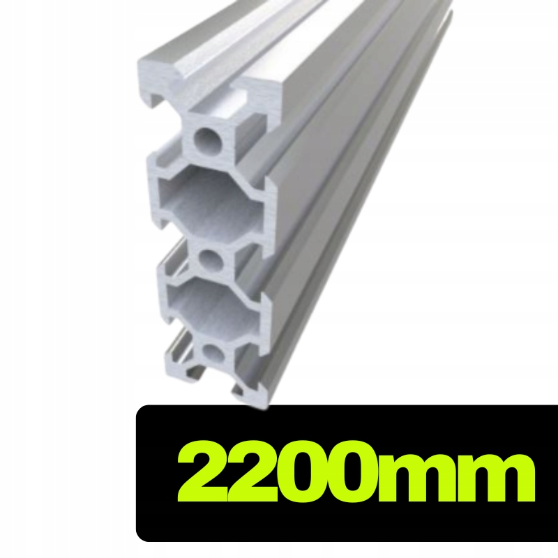 Hliníkový profil V-slot 2060 stříbrný o délce 220 cm