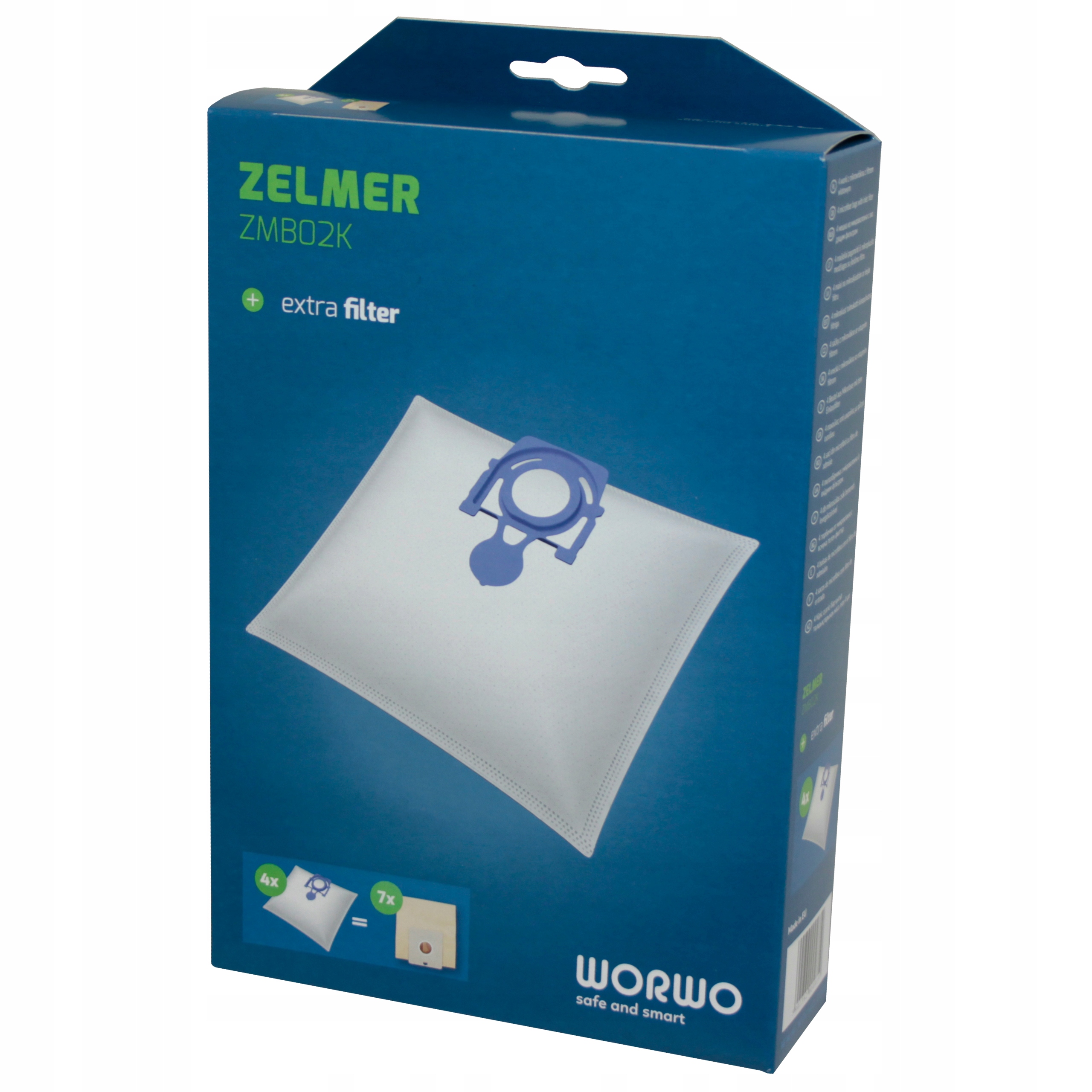 

4x Worki Odkurzacza Zelmer Oddysey Elf ZMB02K