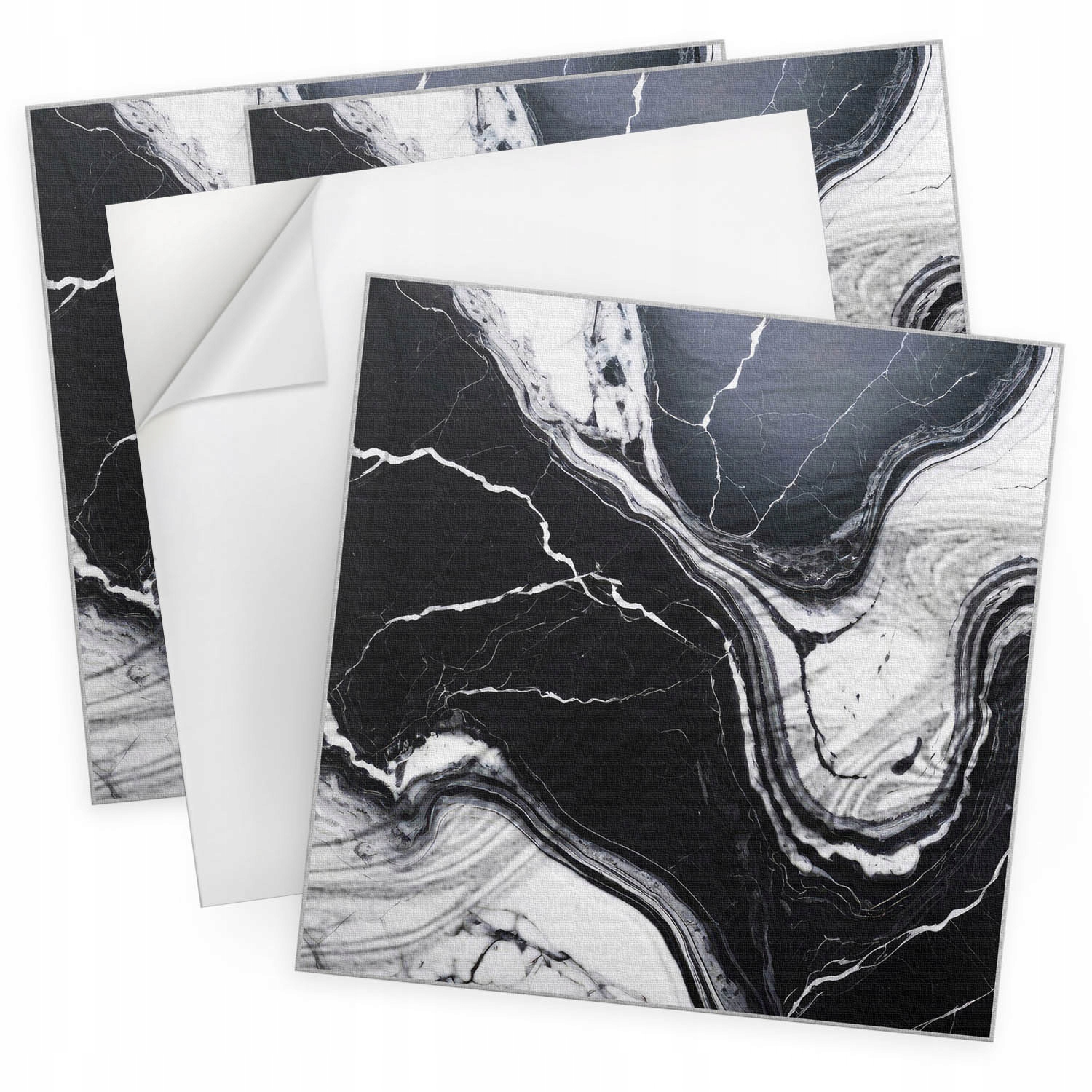 Sada samolepících panelů Abstraktní vzor mramoru 4 ks 50x50 cm
