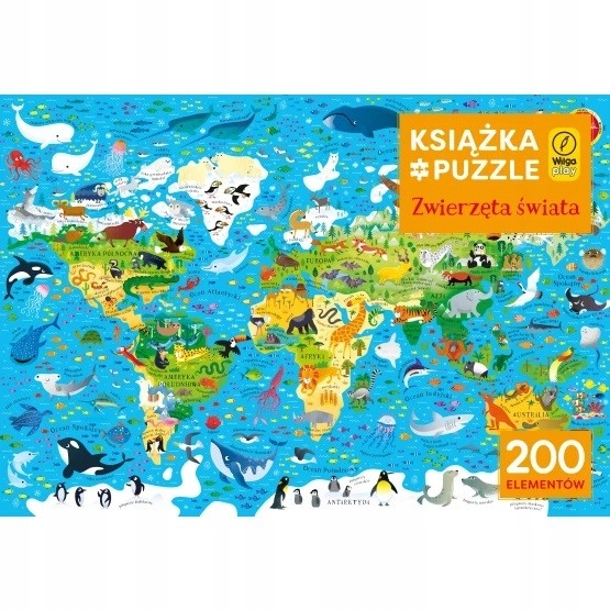 

Książka i puzzle Zwierzęta świata