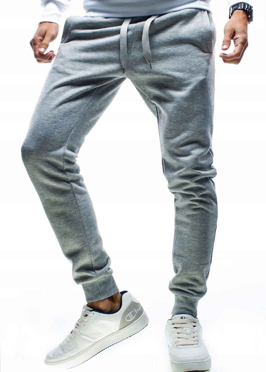 

L Spodnie Dresowe Na Ściągaczu