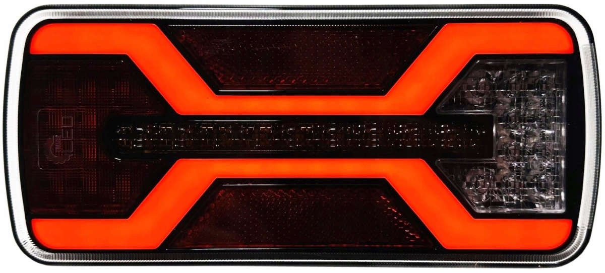 Sdružené světlo zadní Led X Spider couvací světlo 22x10 cm canbus 12v 24v P