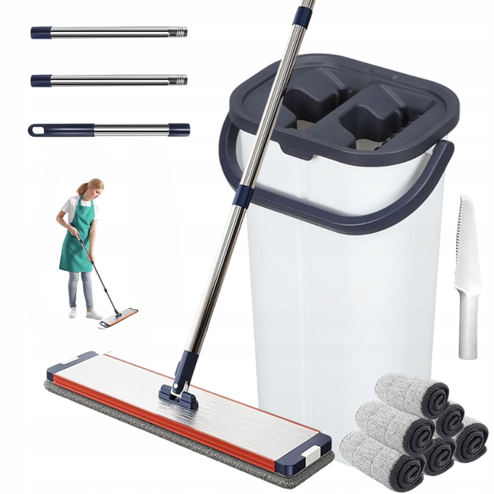 Levně Mop A Kbelík Profesionální Vložka Ultra Speed 132 CM 6 X Nástavec Na Mop