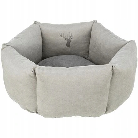 Levně Trixie Pelech Leni kulatý s vysokým okrajem, ø 55 cm, písková/šedá