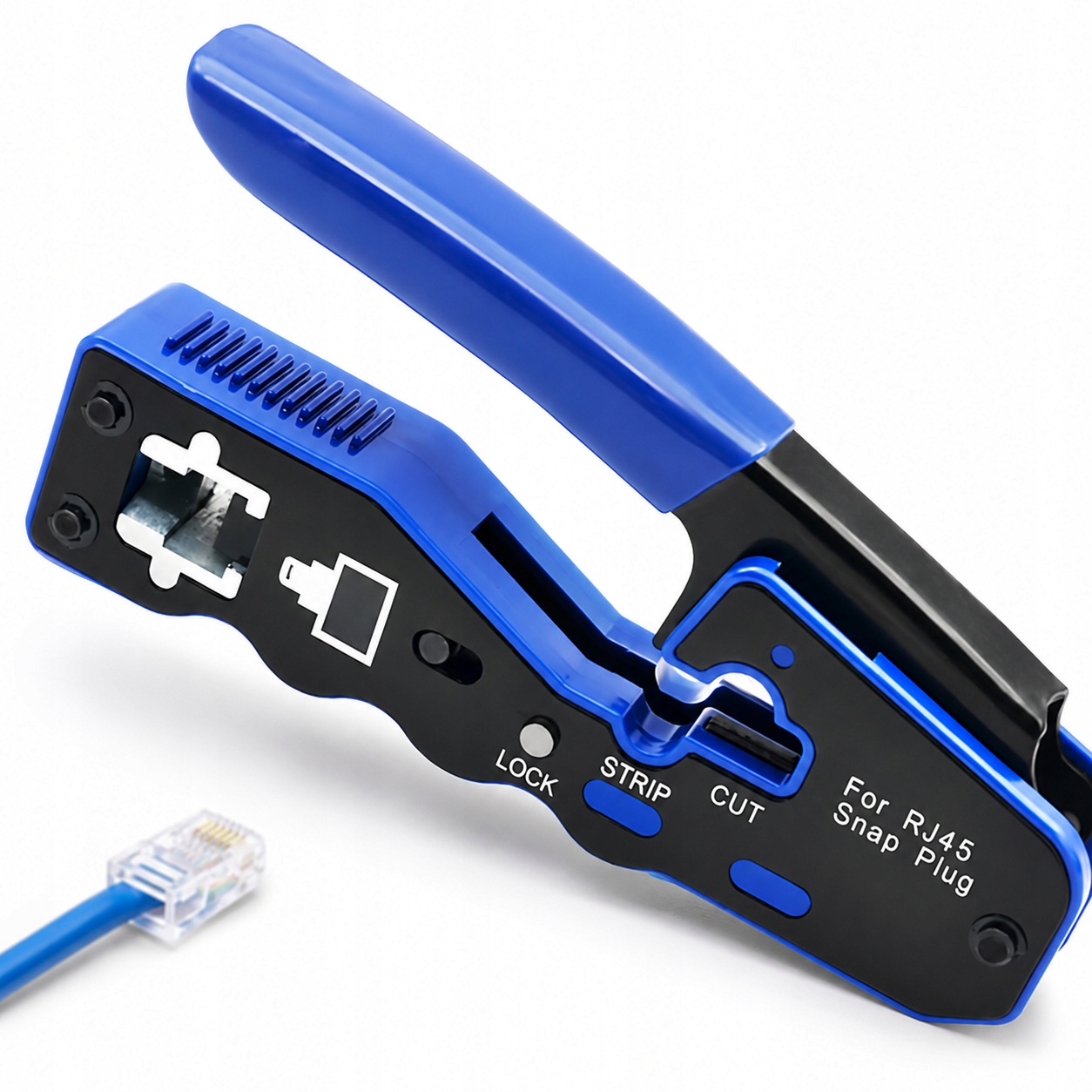 Zaciskarka RJ45 Pass Through 8P8C Ściągacz Izolacji Obcinak