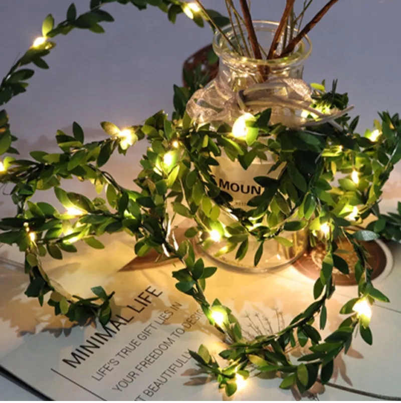 GIRLANDA LED LIŚCIE ROŚLINA winorośl lampki sznur dekoracja USB EAN (GTIN) 5905068611746