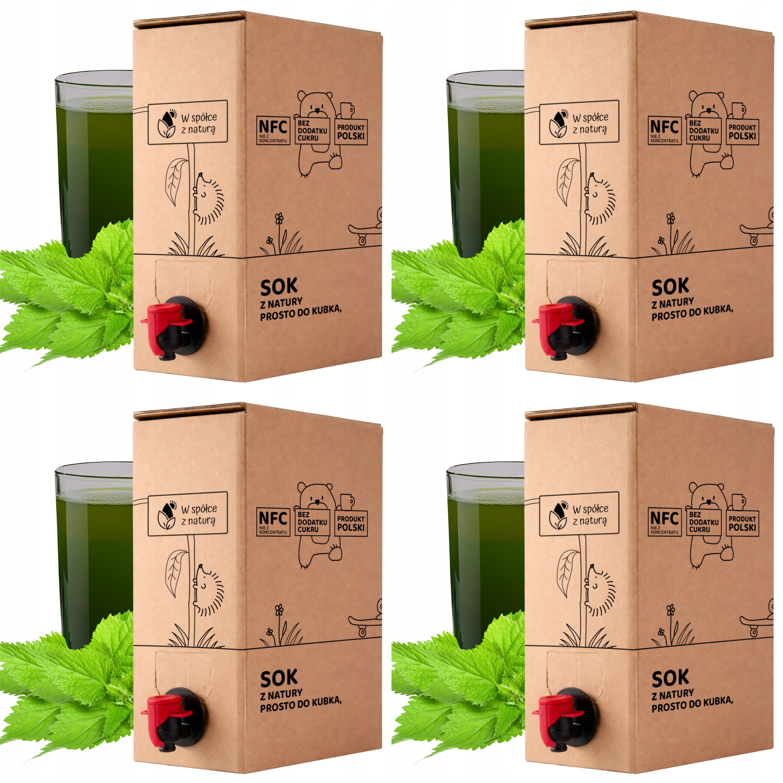 Sok z Pokrzywy Tłoczony 1L Sok z pokrzywy Naturalny Pokrzywa 100% zestaw