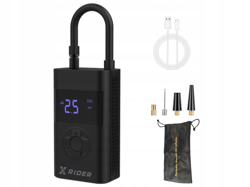 Pompka rowerowa Xrider z funkcją powerbank XR00AP01