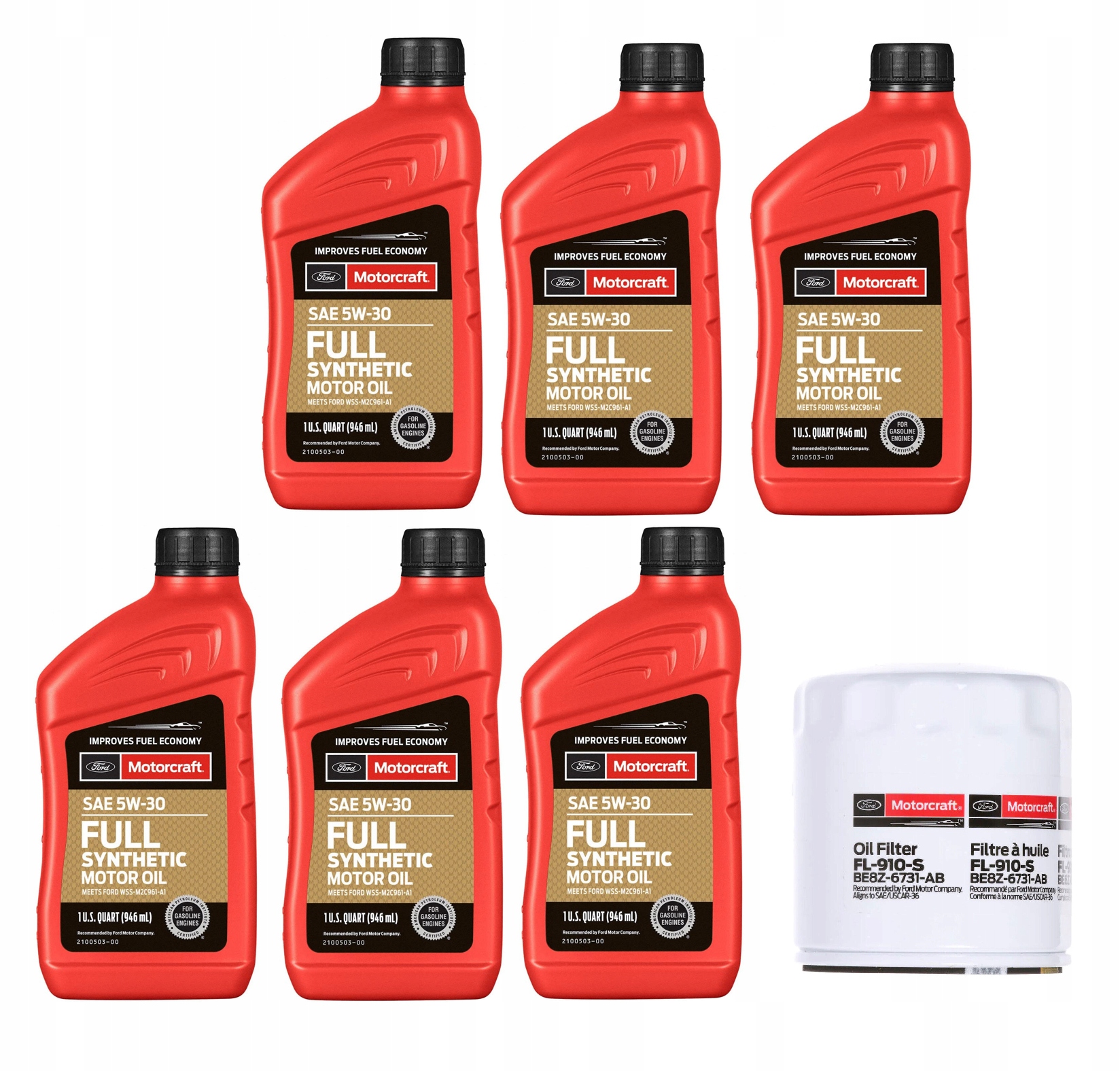 Motorcraft 5W30 Olej Filter pre Mustang Fusion Edge Ecoboost