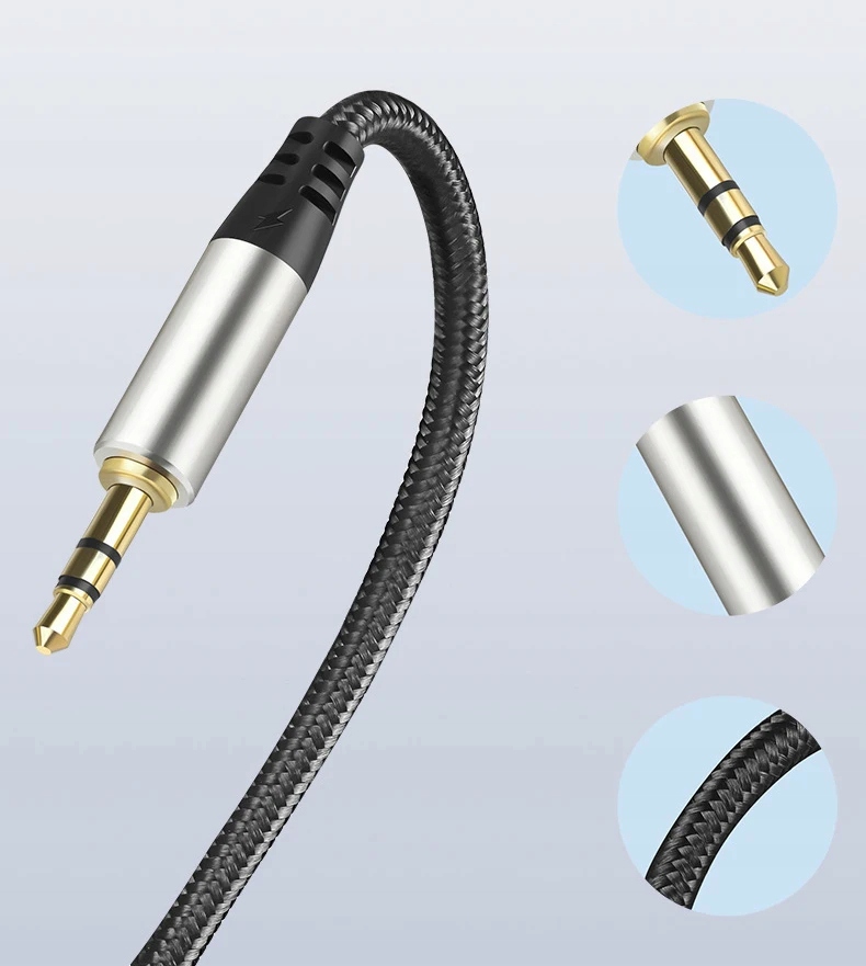 KABEL PRZEWÓD PRZEDŁUŻACZ AUX 3.5 MM MINI JACK AUDIO 2,5 M Model 91-280
