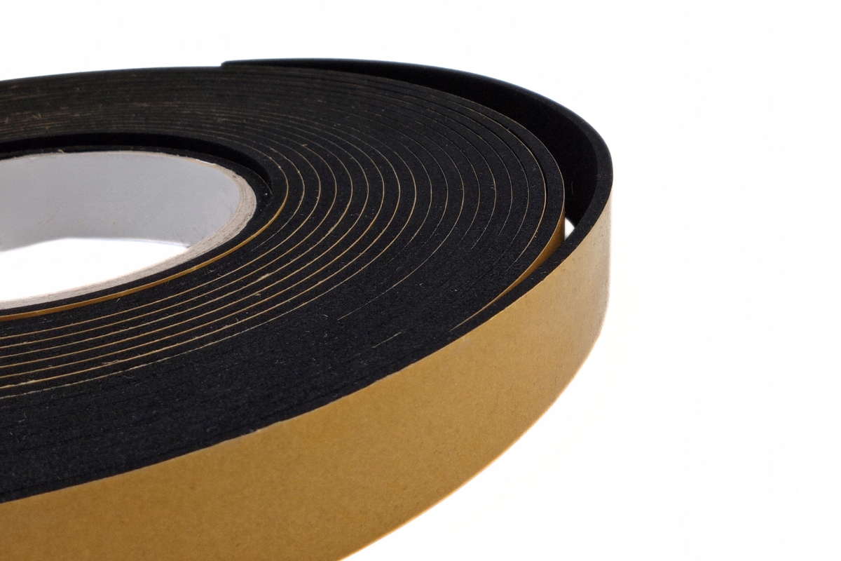 Taśma gumowa EPDM samoprzylepna mikroguma pianka akustyczna 3x15mm 10m Kod producenta PaniUszczelka Z20-0006