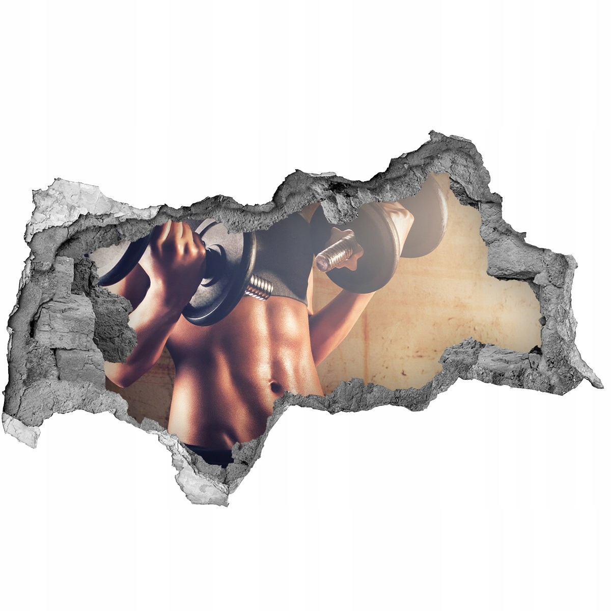 

Fototapeta dziura na ścianę 3d Budowa mięśni 95x73