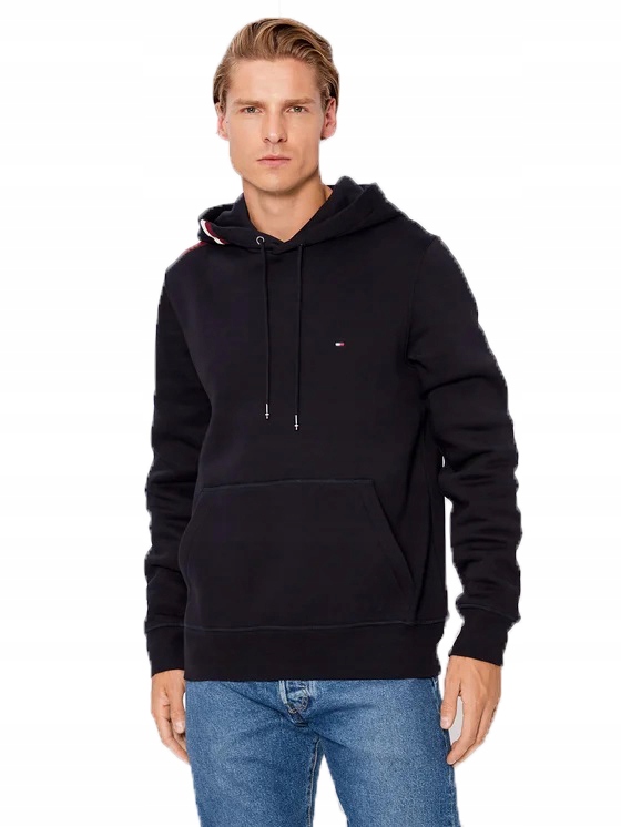 Tommy Hilfiger Bluza Męska Global Stripe Navy r.L