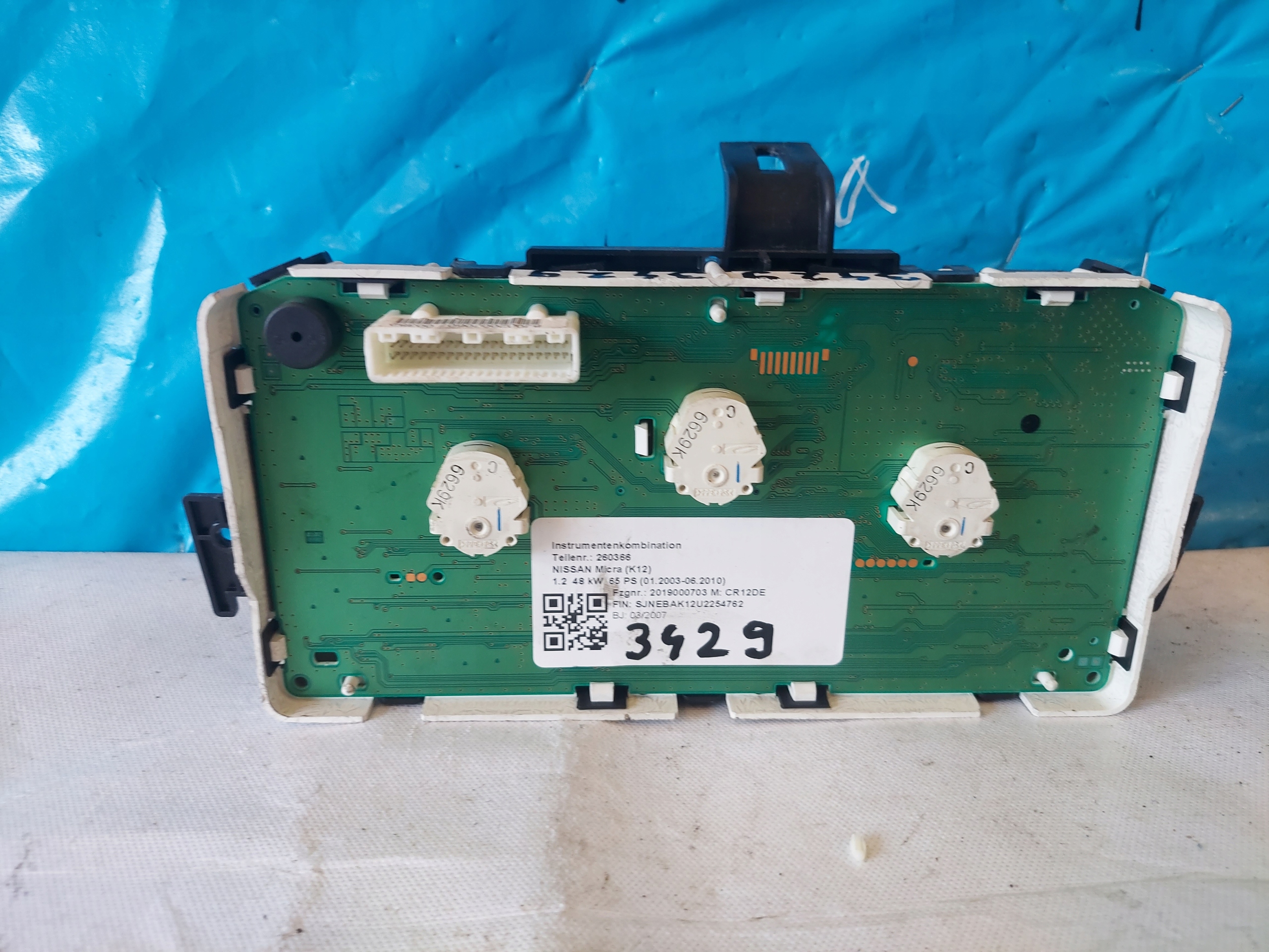 dials clock NISSAN MICRA K12 1.2 B BC63D