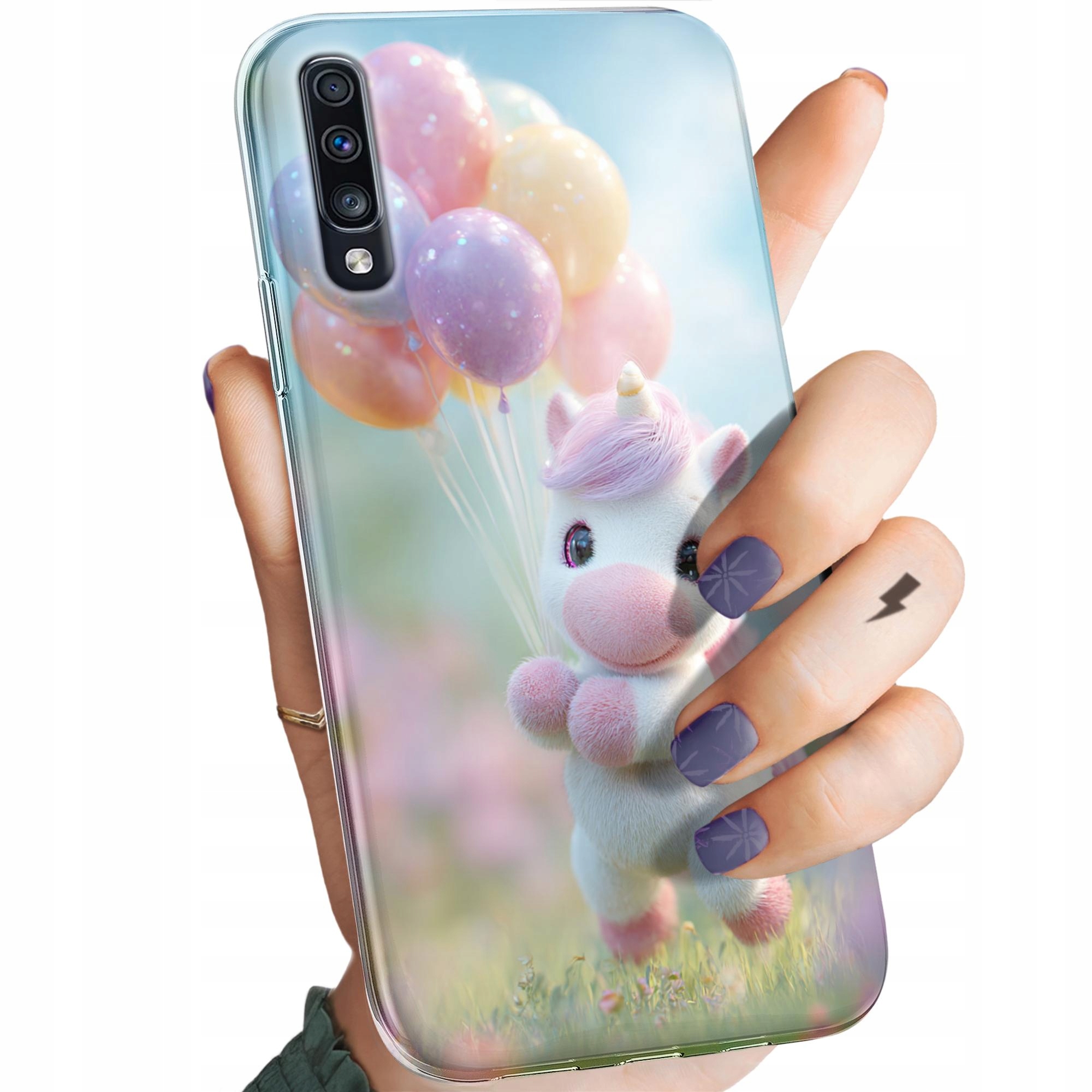 Etui Do Samsung Galaxy A70 A70S Jednorożec Bajki Księżniczki Case