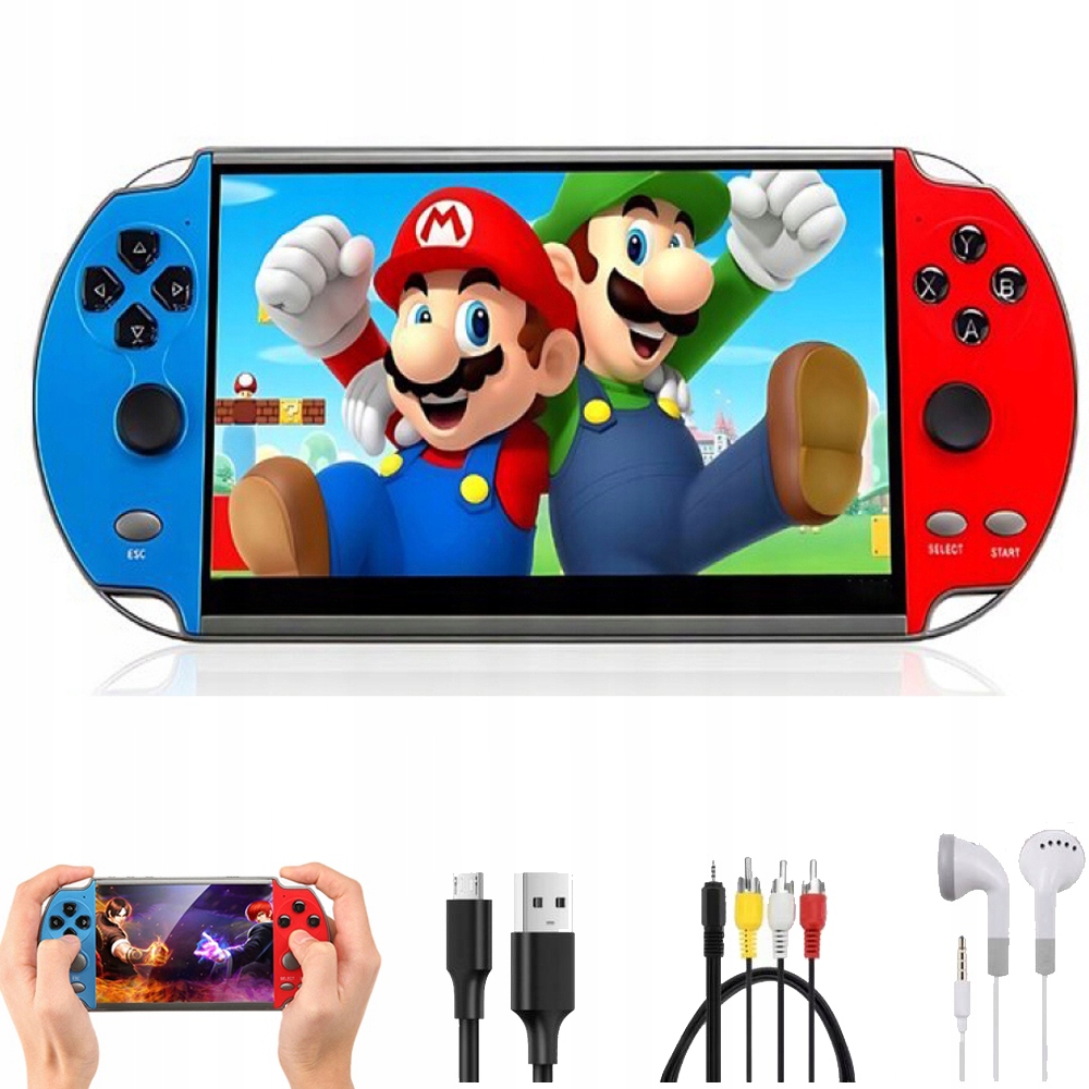 Konsola Przenośna X7 Do Gier Retro Wielofunkcyjna Konstrukcja Dwa Joysticki