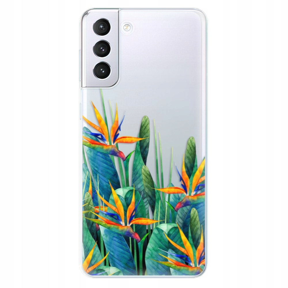 Silikonowe etui iSaprio Exotic Flowers do Samsung Galaxy S21+