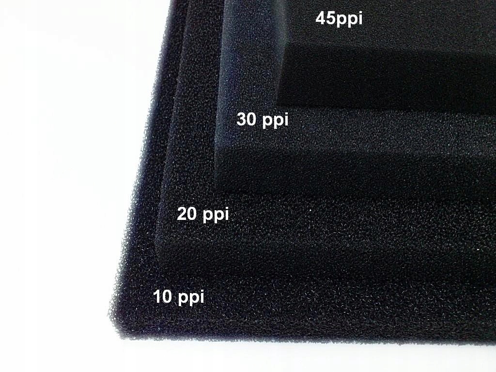 Gąbka czarna 20ppi - 15x10x10 cm z otworem Producent Inna