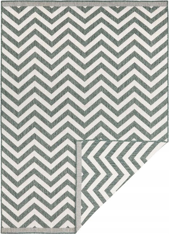 Koberec na terasu krémovo zelený Palma 160x230 cm