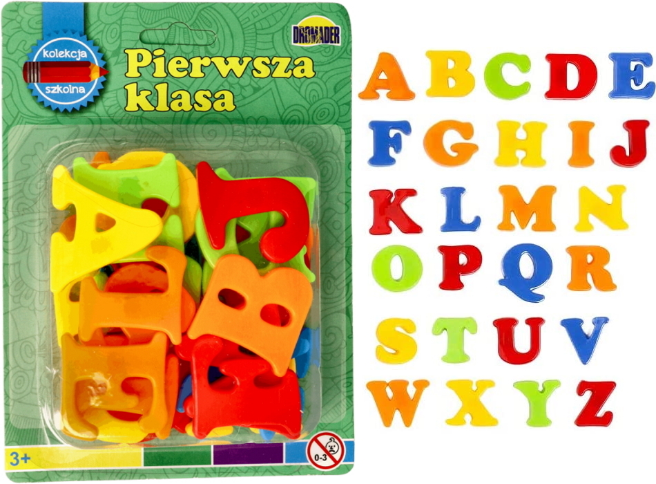 LITERKI MAGNETYCZNE MAGNESY NA LODÓWKĘ ALFABET