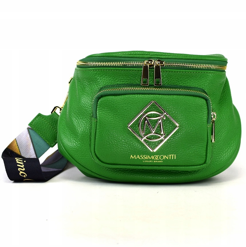 TOREBKA NERKA SASZETKA SKÓRA ZIELONA L 862A Materiał dominujący skóra naturalna