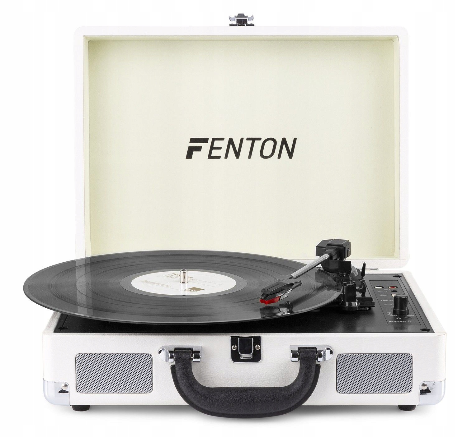 Gramofon w Walizce RP115D z USB AUX biały