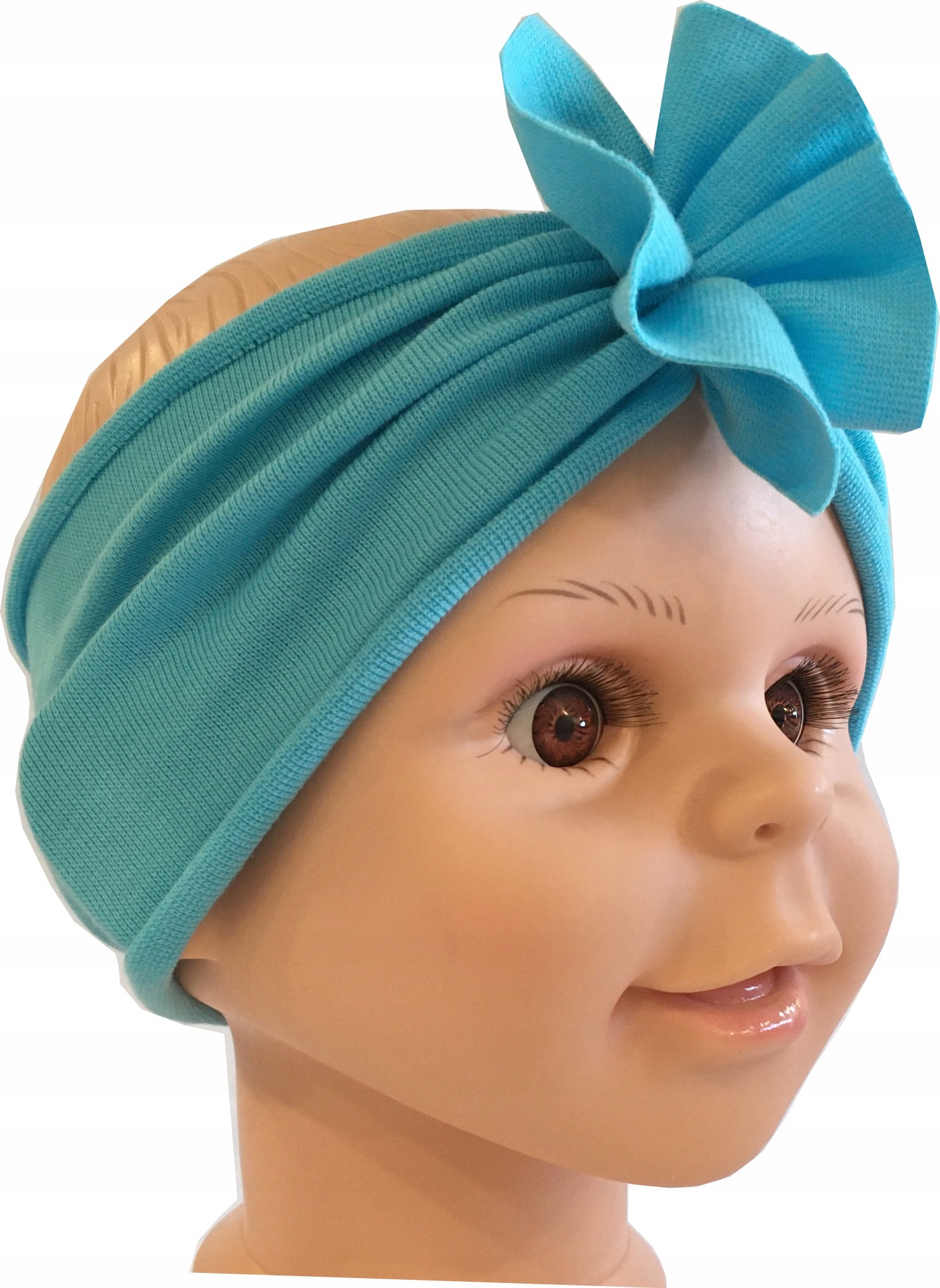 

Opaska turban na głowę jasno niebieska i mix kolor