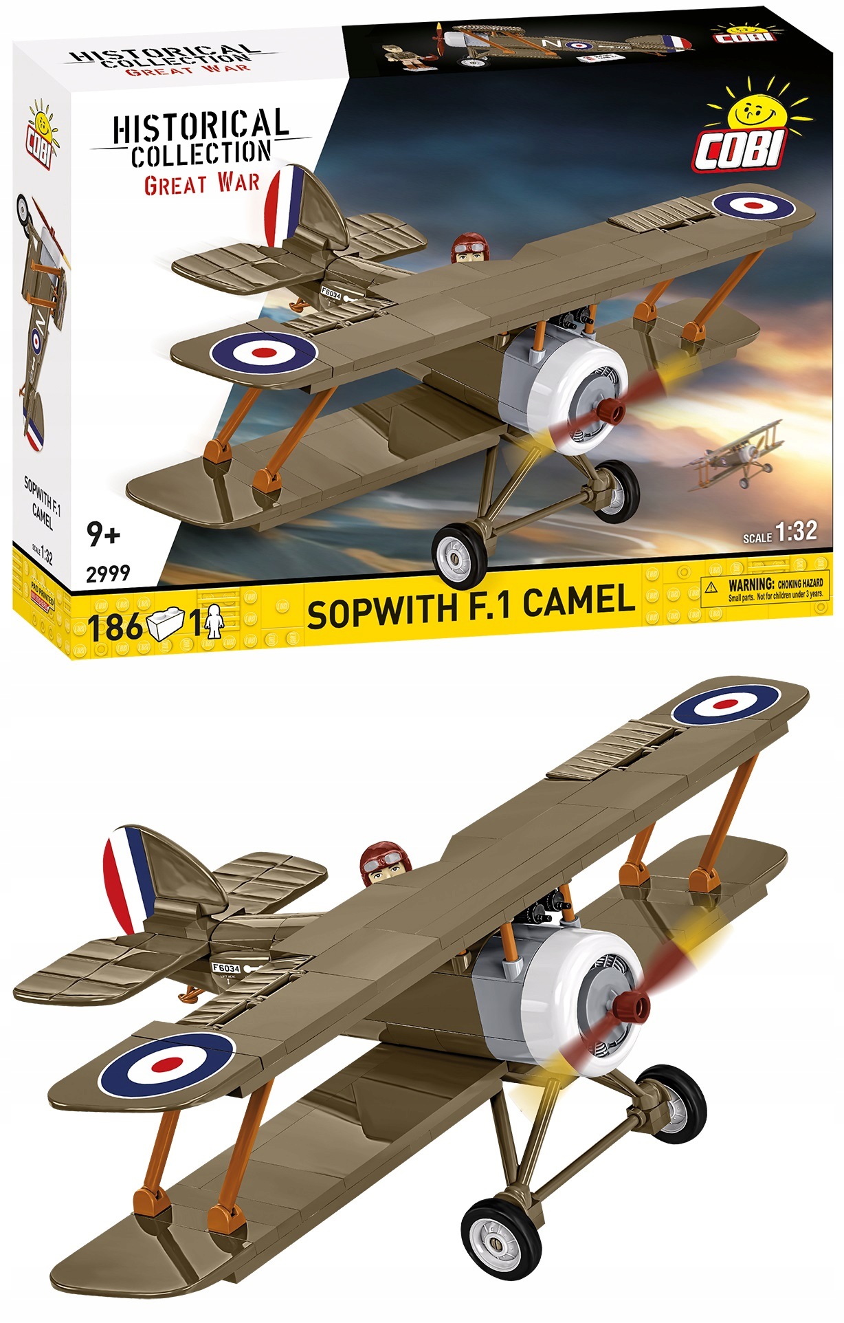 COBI-2999 Historical Collection Great War Sopwith F.1 Camel