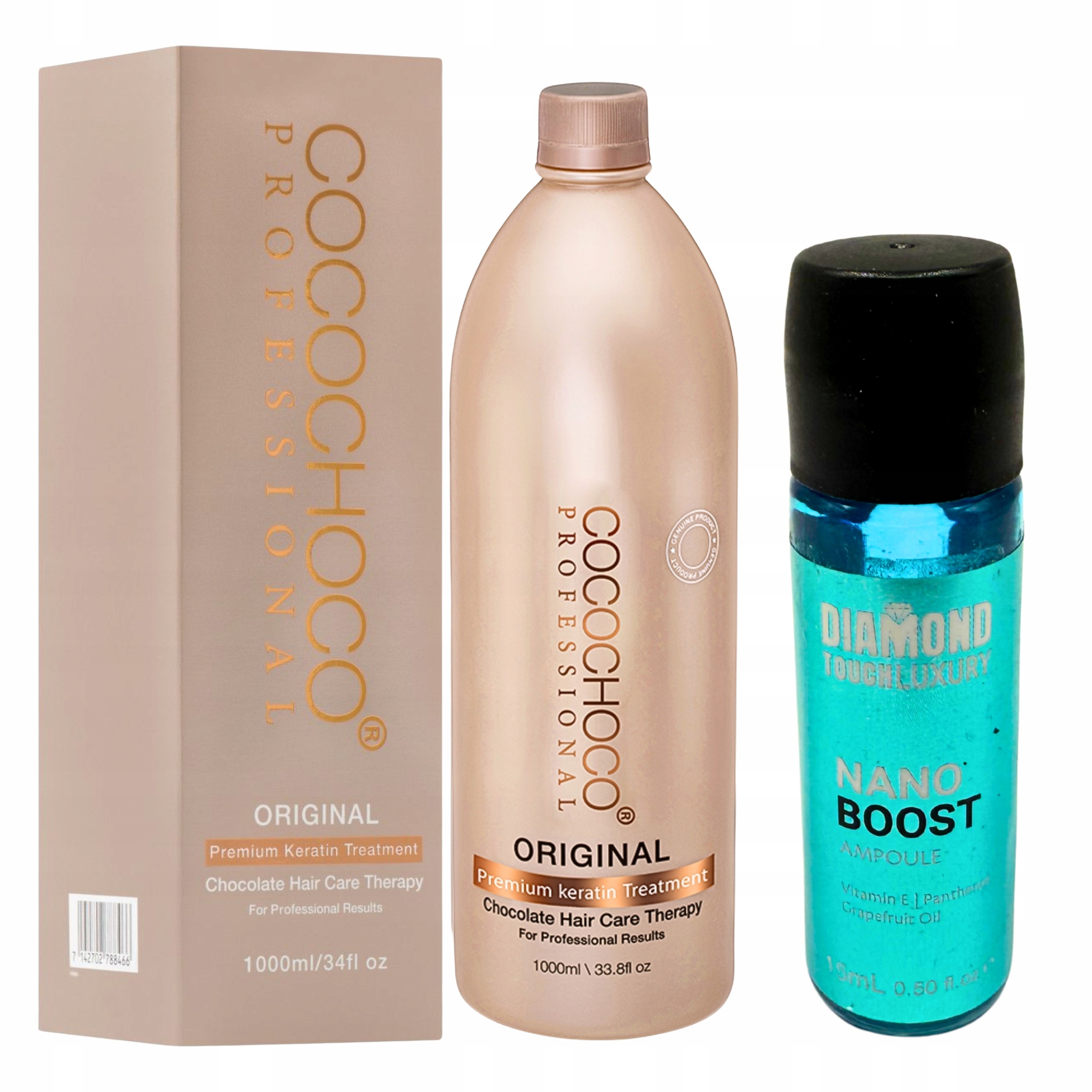 Original Keratyna do Włosów Diamond Nanoboost Zestaw