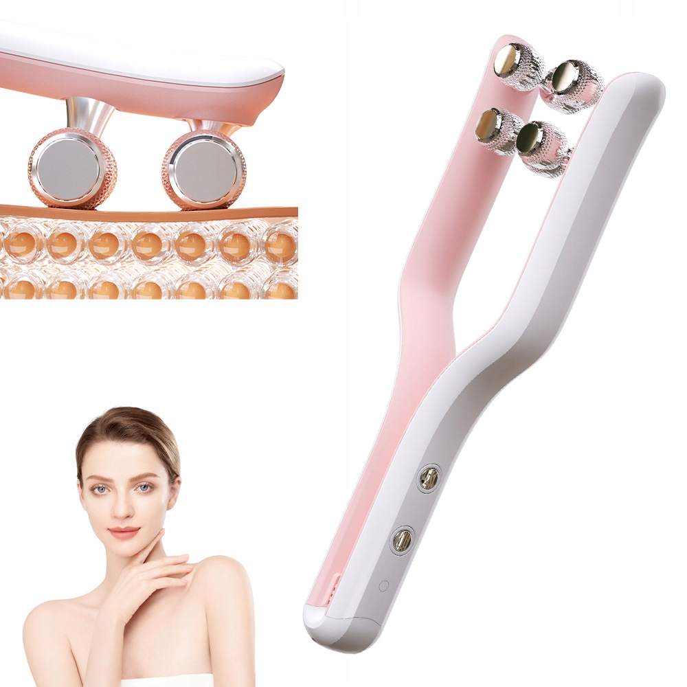 Masážní Přístroj Na Obličej Odstraňuje Uvolněnou Pokožku Obličeje, Válečková Masáž, Tři Režimy Ems