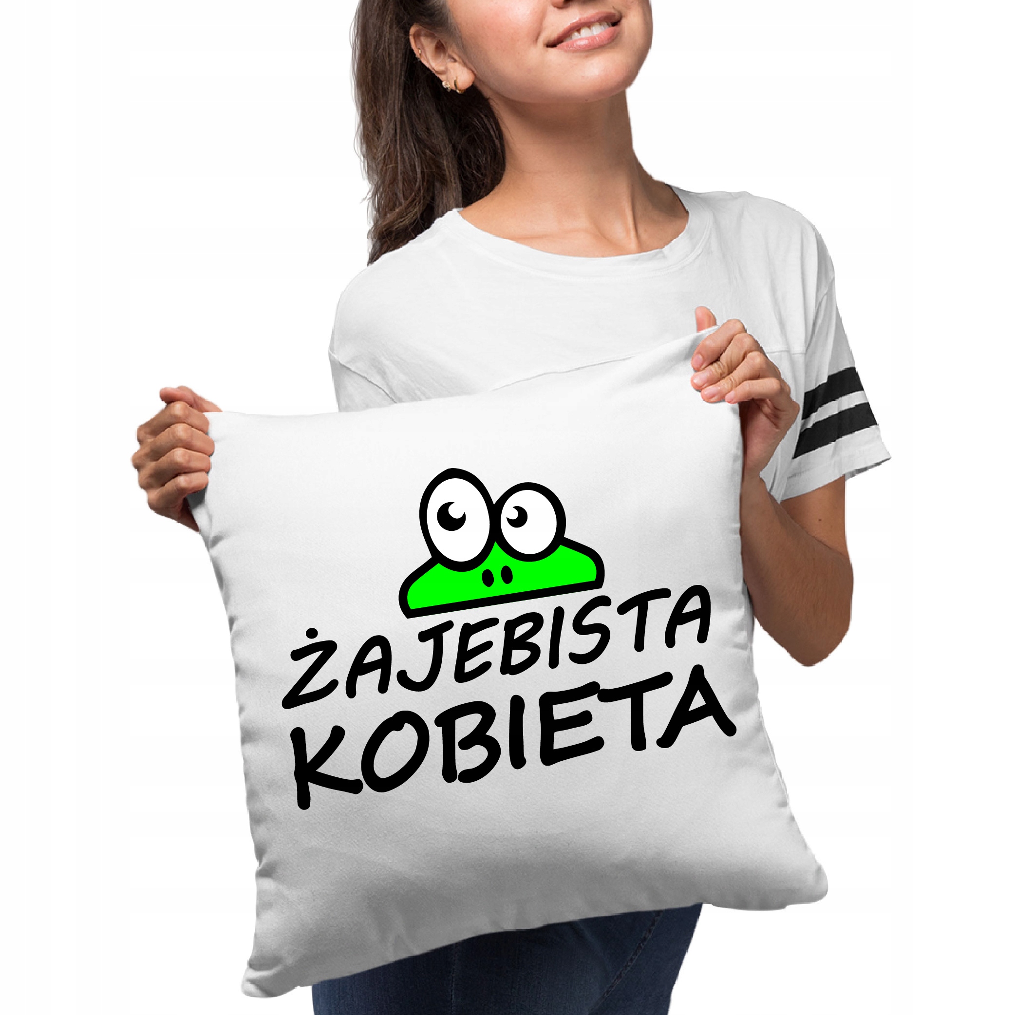 

Biała Poduszka Prezentowa Żajebista Kobieta Żona