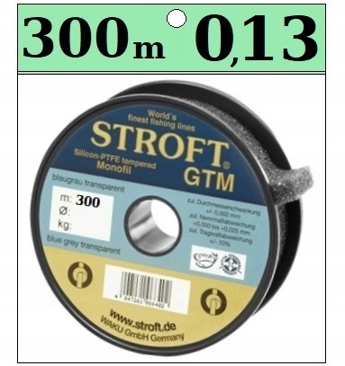 Żyłka Stroft Gtm 0,13 mm 300 m 2,00 kg zawodnicza #.1 na świecie