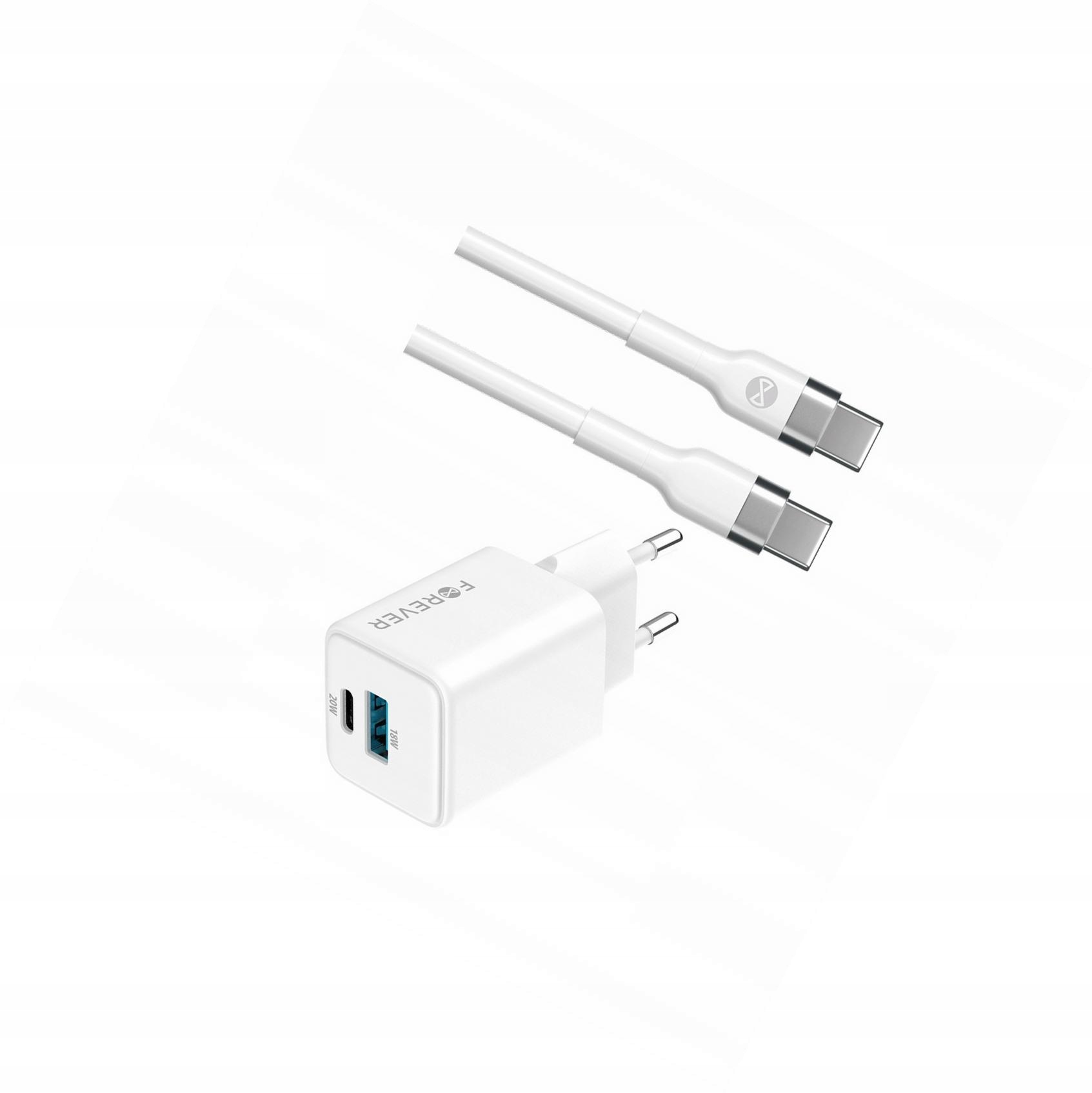Szybka ładowarka GaN 20W Usb i Usb-c z kablem do Samsung Galaxy A05