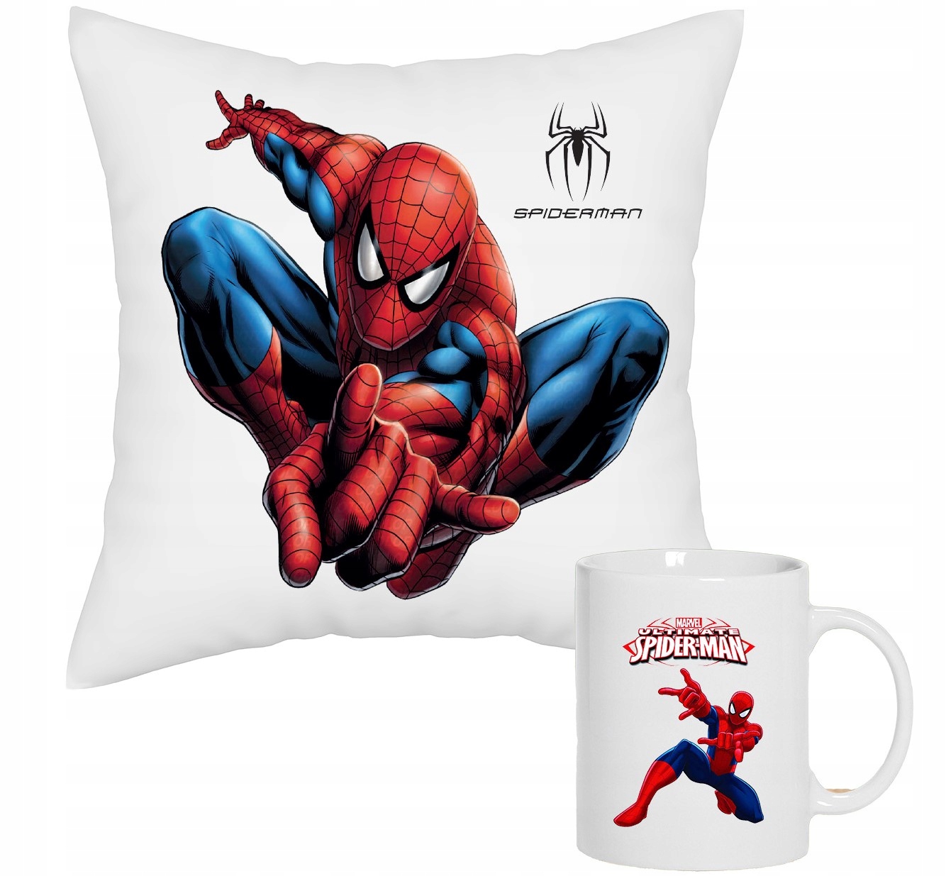 Zestaw Poduszka Kubek Spiderman Na Prezent Dla Dziecka