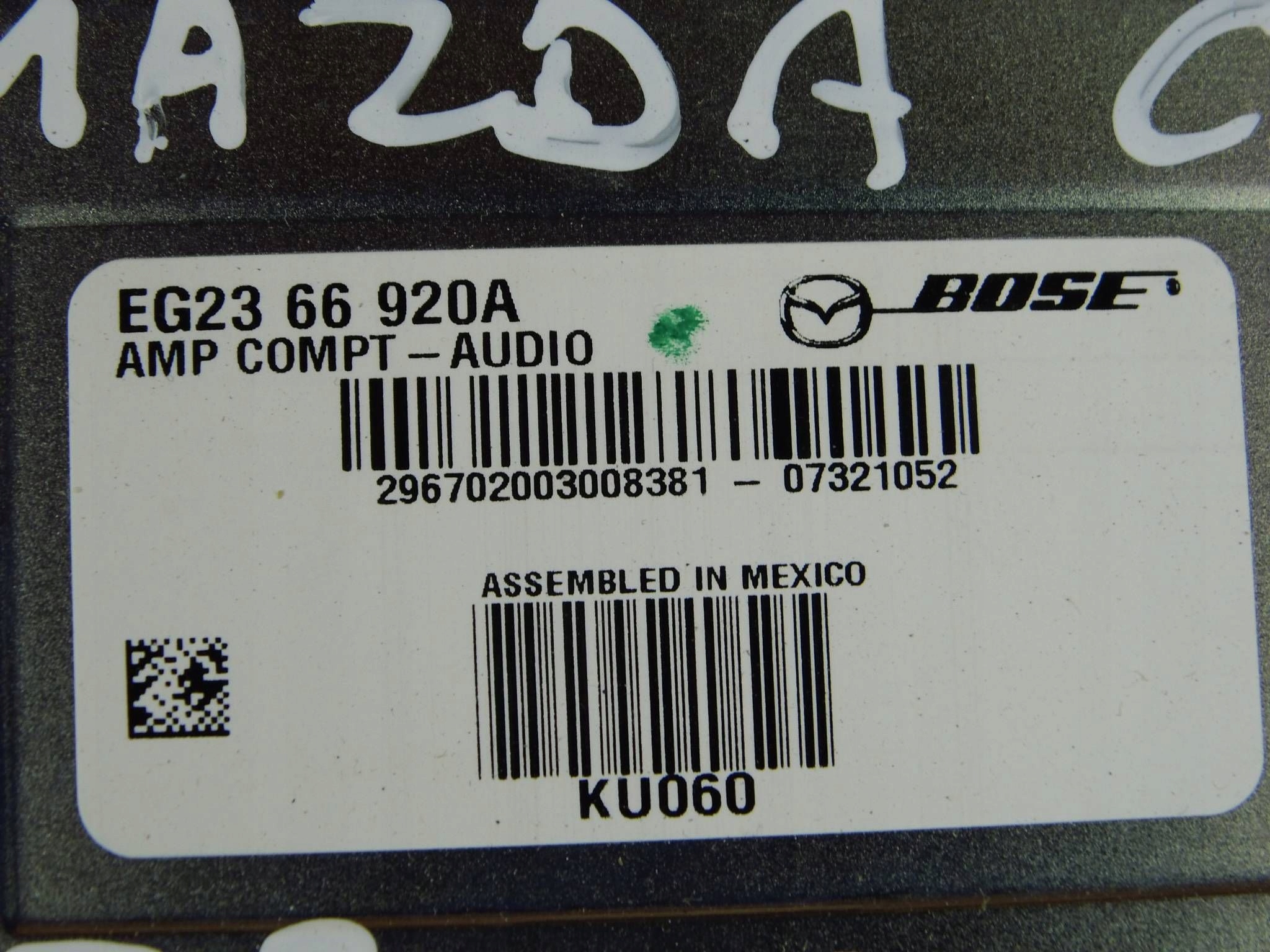 Mazda CX-7 amplifier BOSE EG2366920A