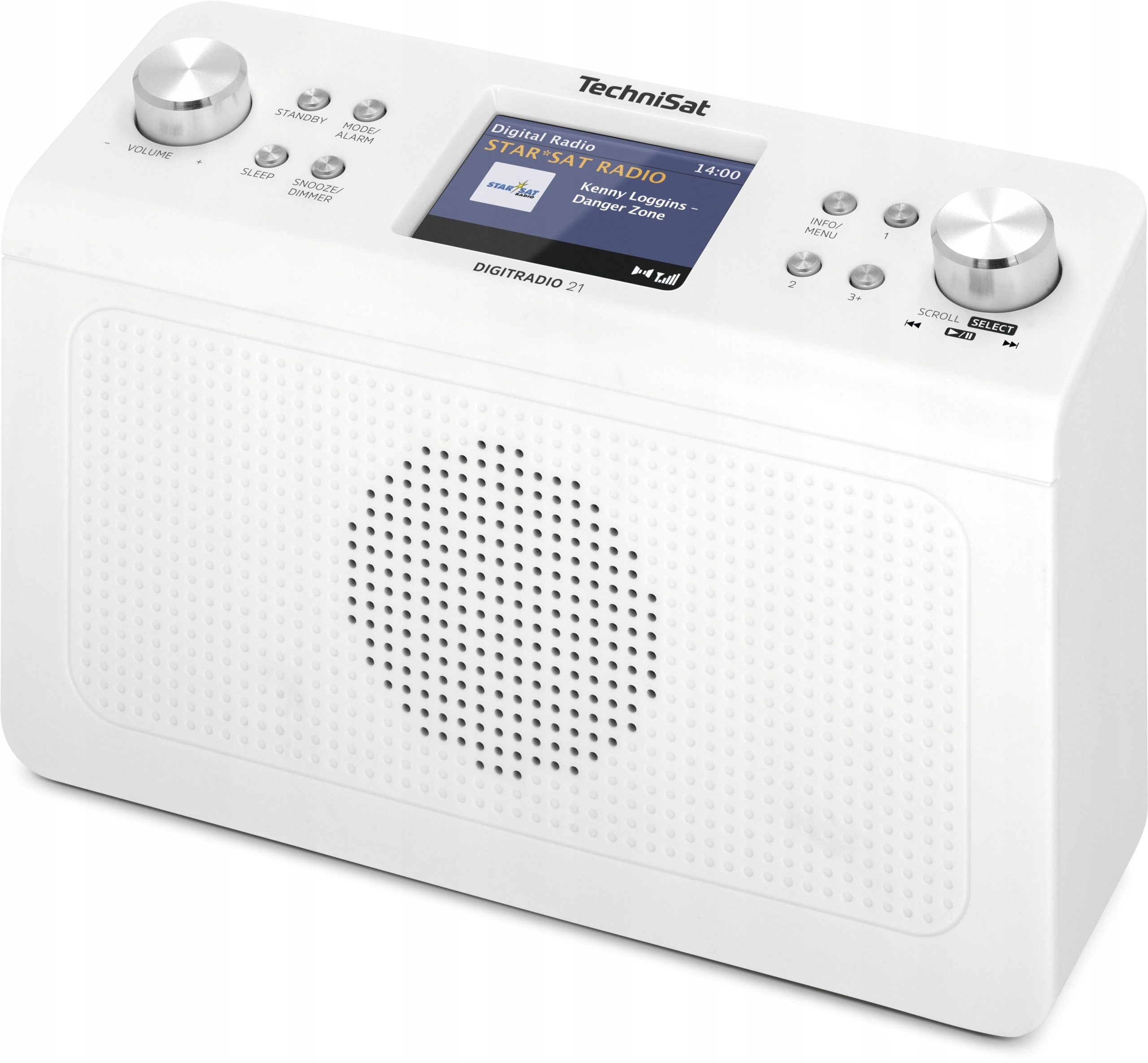 Radio Kuchenne Podszafkowe FM+ DAB Bluetooth Białe do Kuchni Technisat 21 Marka TechniSat