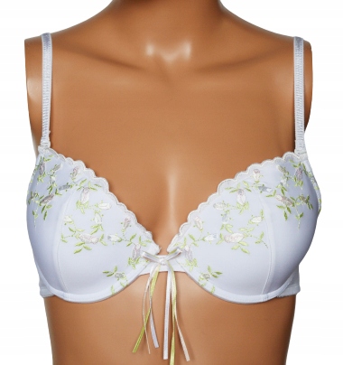 BIUSTONOSZ push-up biały ATLANTIC MISTIQUE haft 75B