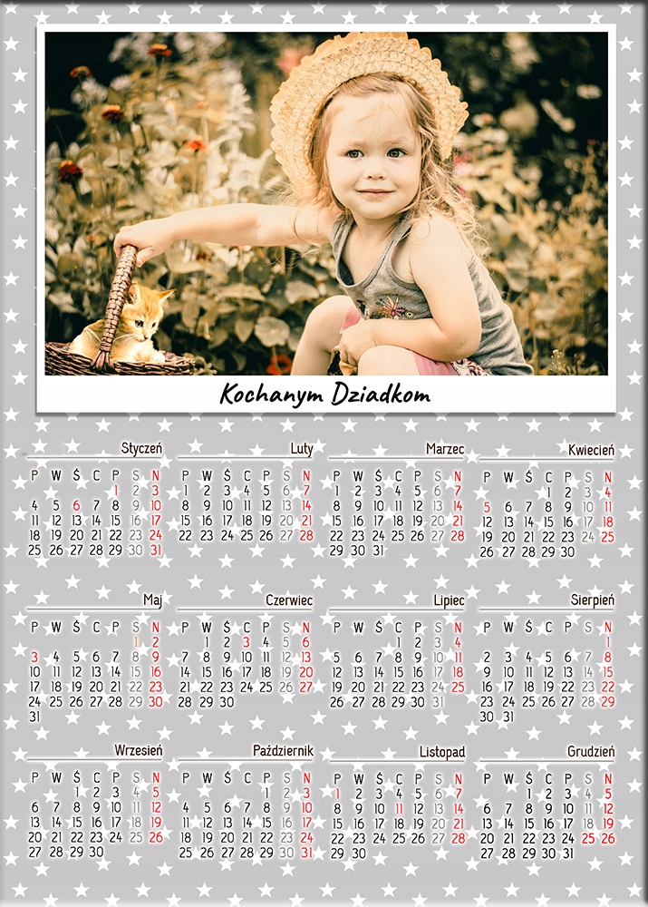 фото магніт на ХОЛОДИЛЬНИК для дідуся бабусі календар