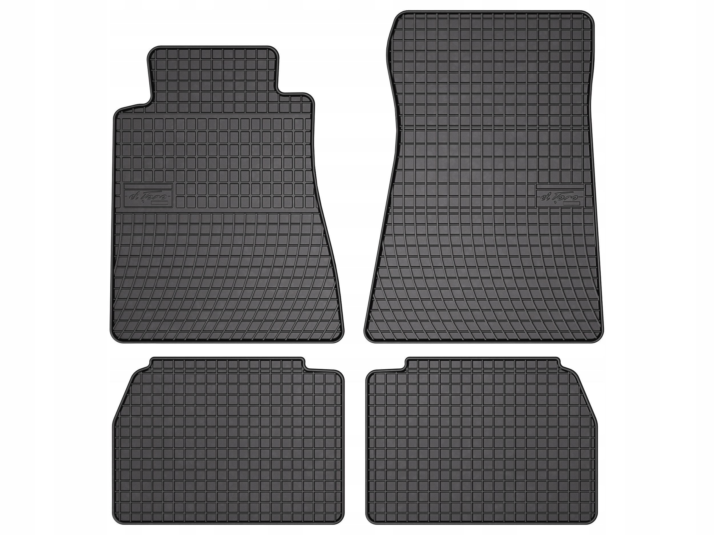 Gumové koberce pro Mercedes C 190 W201 1982-1993, sada 4 ks SolidPRO