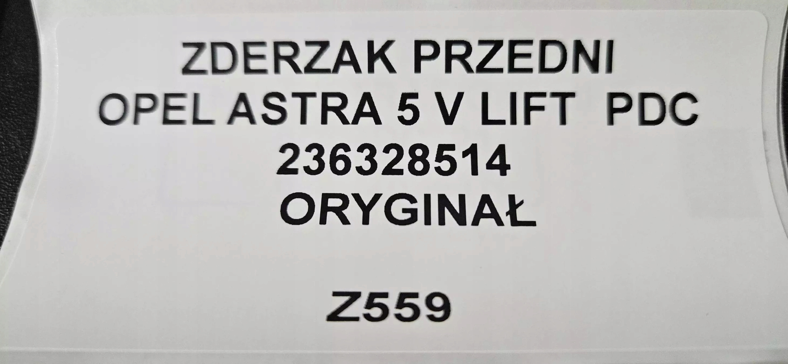 front bumper OPEL ASTRA 5 V LIFT 19- PDC