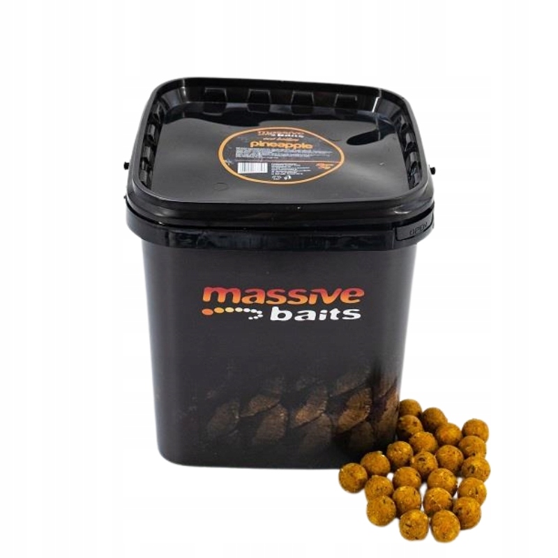 Massive Baits Kulki zanętowe w wiaderku Eco Boilies Pineapple 18mm 3kg