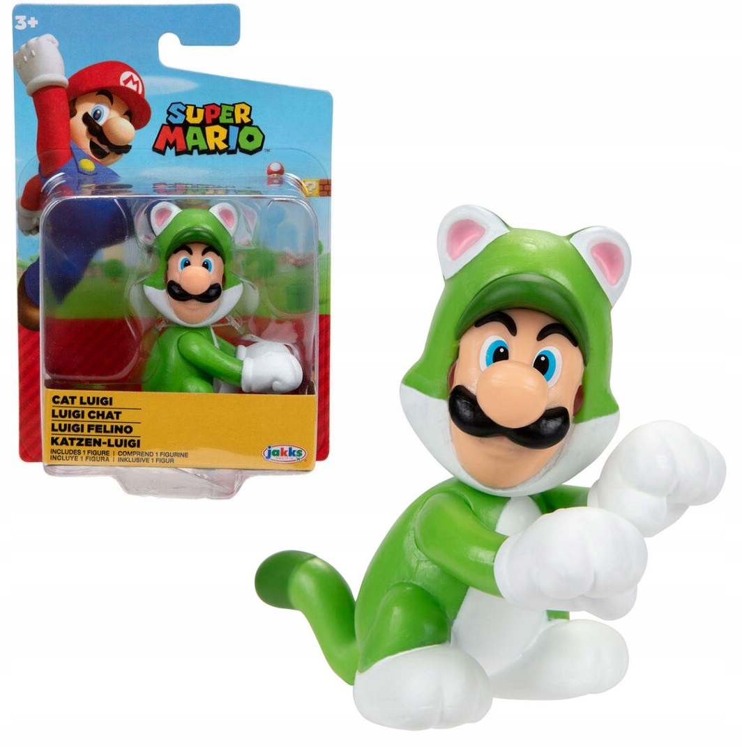 Super Mario - Figurka 6,5 cm Cat Luigi - 91426