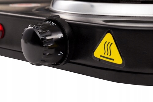 MOCNA KUCHENKA ELEKTRYCZNA DWUPOLOWA 2000W Moc 1997 W