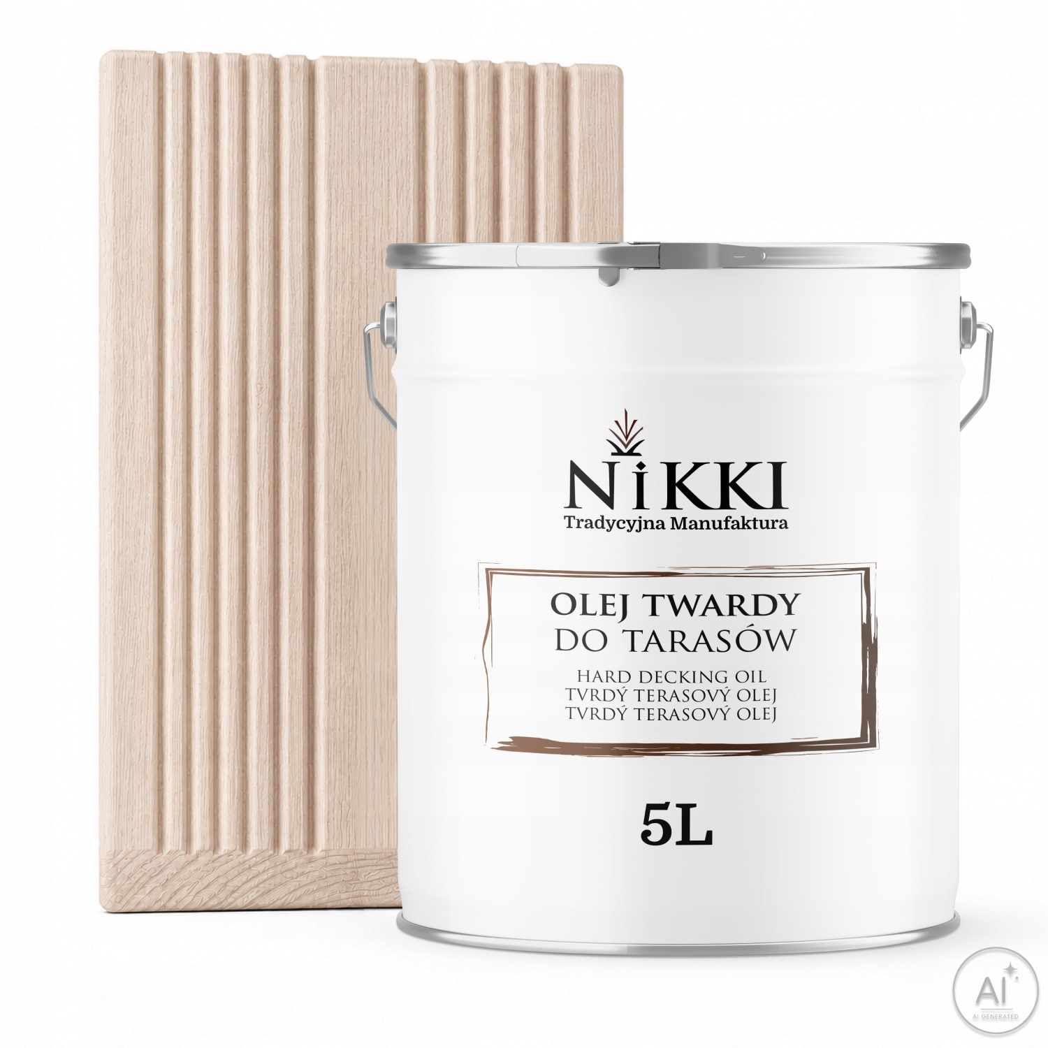 Olej Na Terasy Altánů Nábytku Bílý RAL9003 5L Mat Hydrofobní Odolný Uv