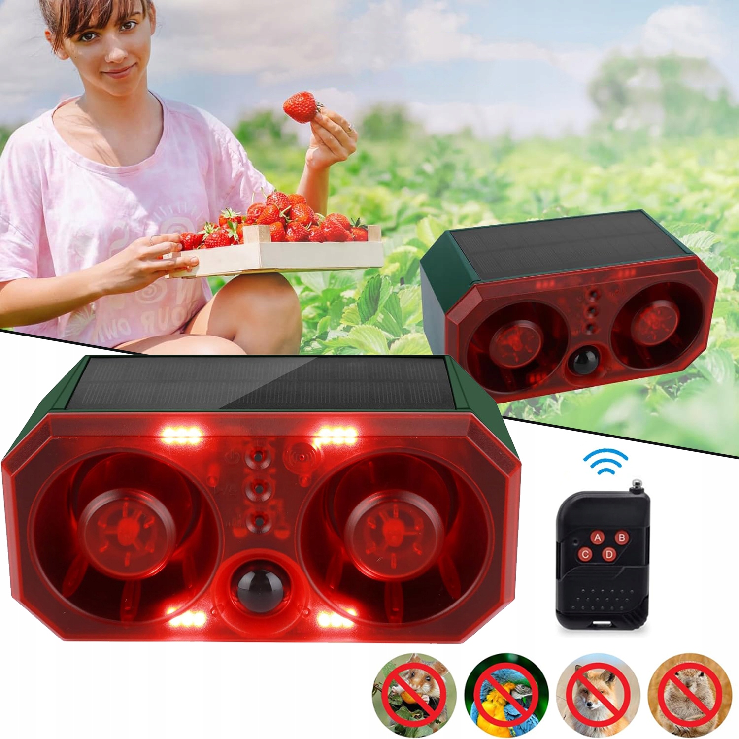 Odstraszacz Kotów Do Ogrodu, Wodoszczelny, Ultradźwiękowy Odstraszacz Kotów