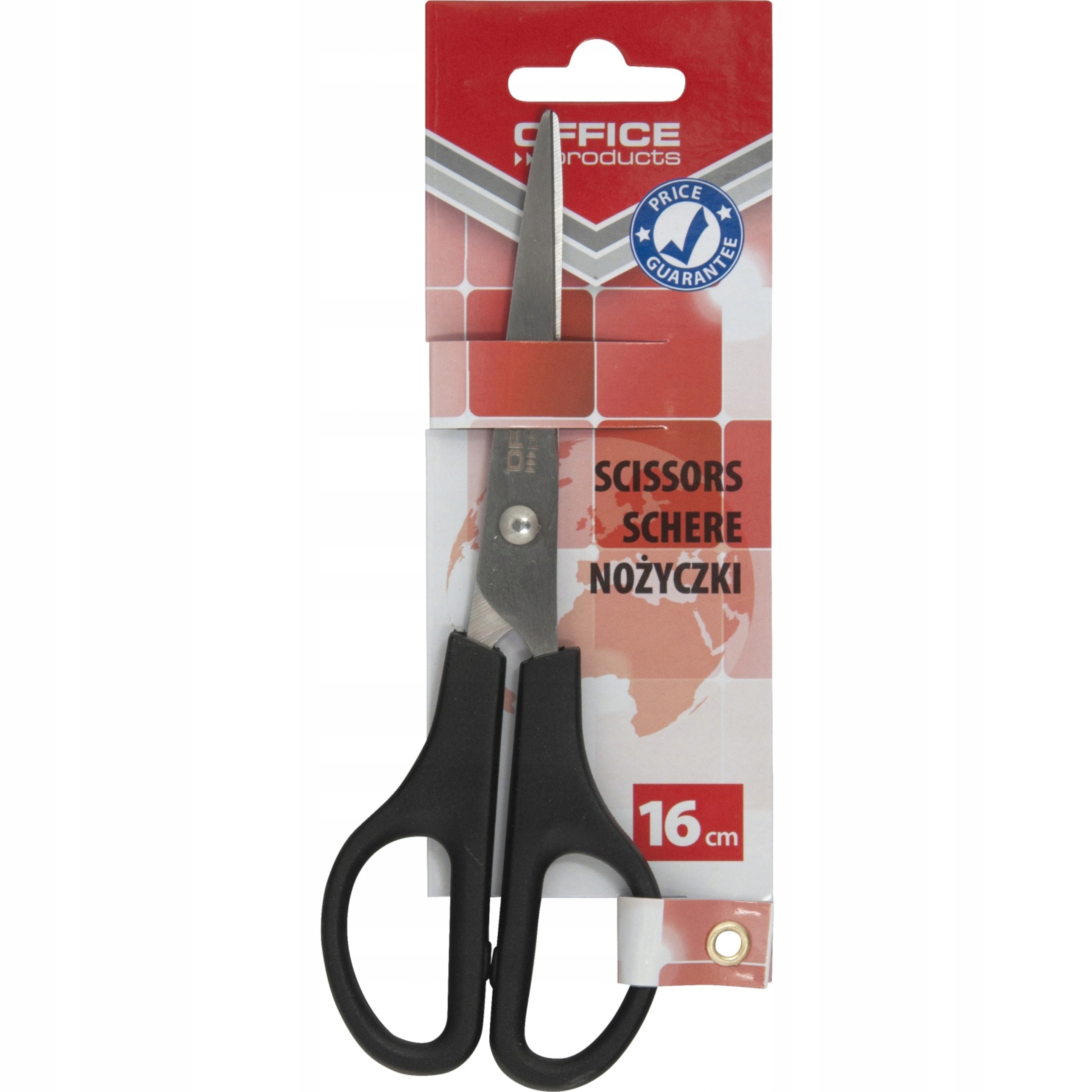 Nożyczki biurowe Office Products 16 cm czarne Marka Office Products