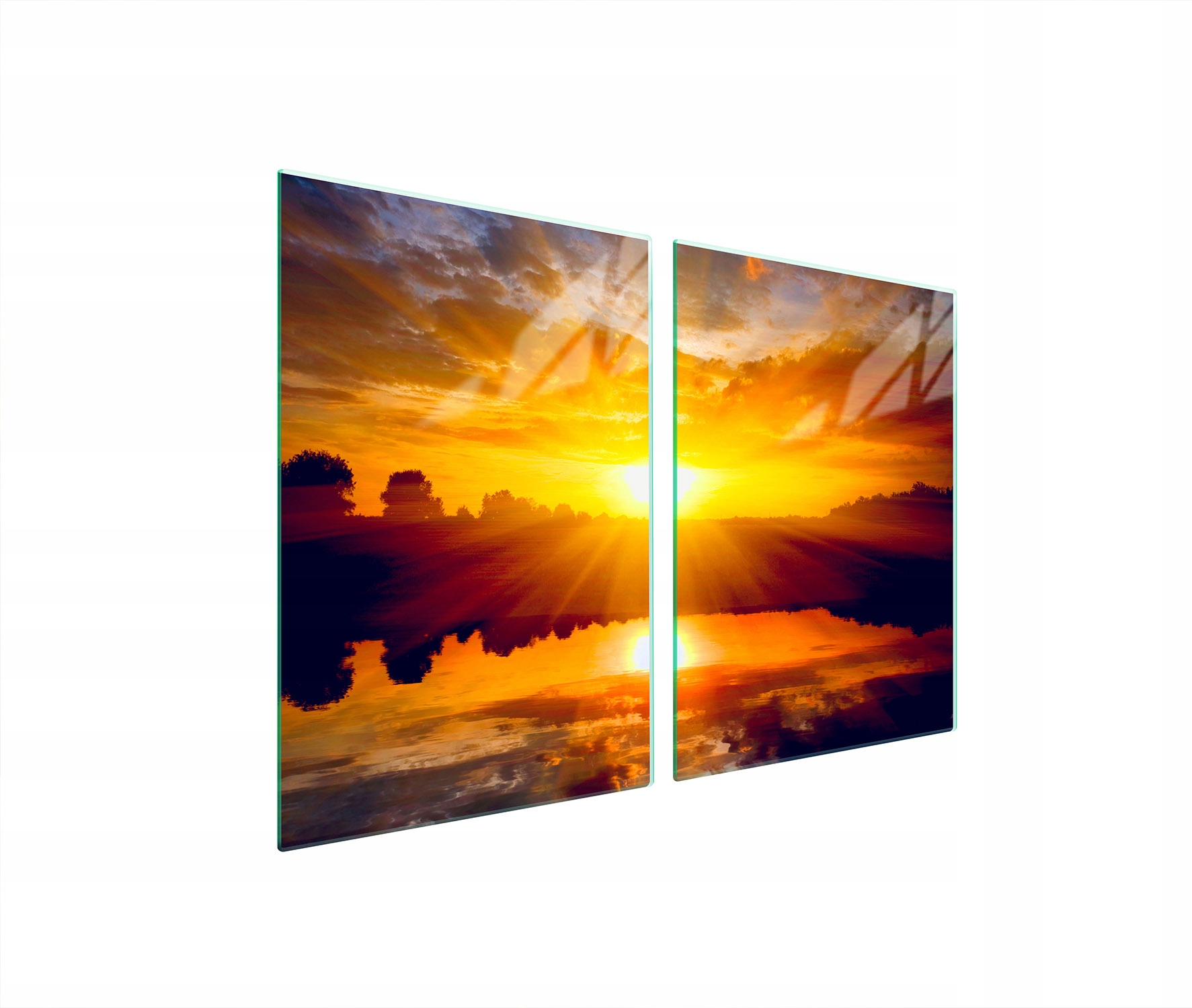 Skleněná Ochranná Deska Do Kuchyně 2x45x52 Slunce Tvrzené Sklo
