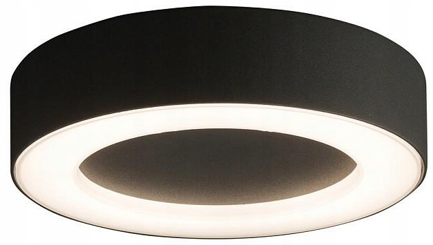 Stropné Svietidlo čierna 12W Led 3000K IP54 20cm Stropná lampa Dom