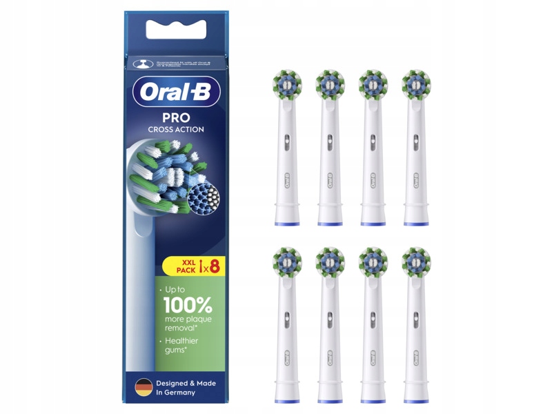 Końcówka szczoteczki Oral-b Pro Cross Action Biały (8 szt.)