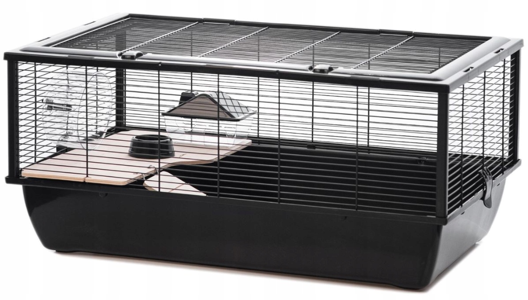Levně Velká Klec Pro Křečka Dřevo+příslušenství 78x48x36 Inter-zoo Hlodavci Bob